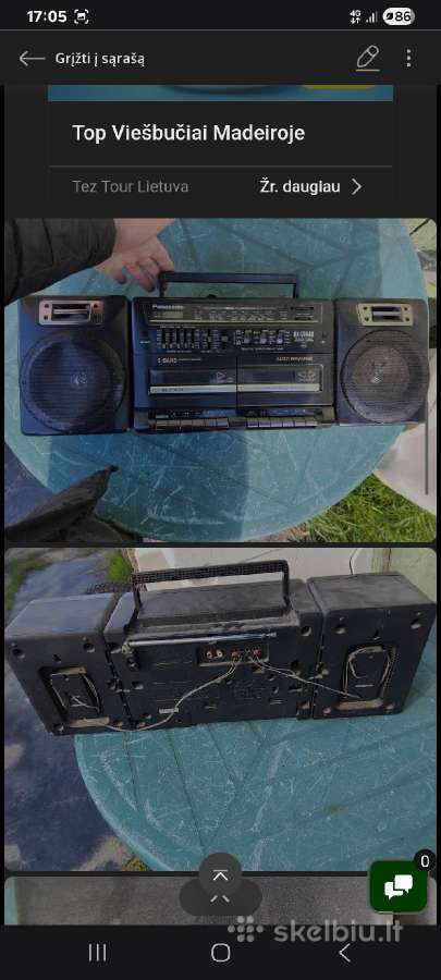 Magnetolos ir boomboxai ir pns. - nuotraukos Nr. 35