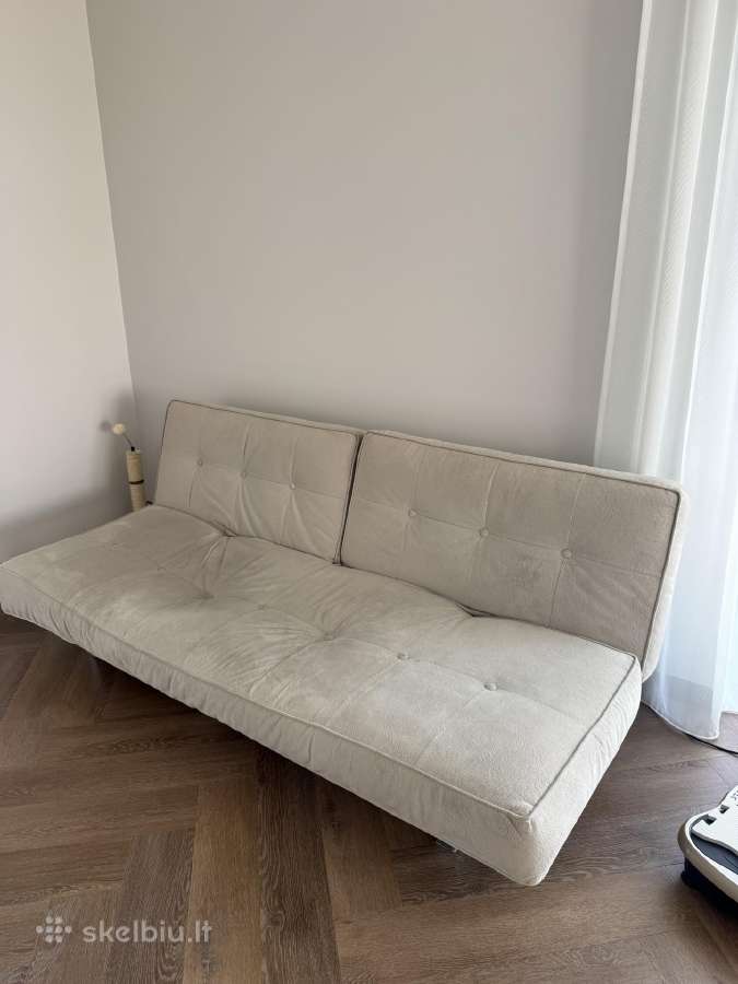 Pilka sofa-lova