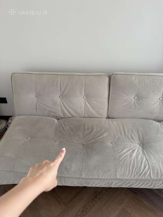 Pilka sofa-lova - nuotraukos Nr. 7