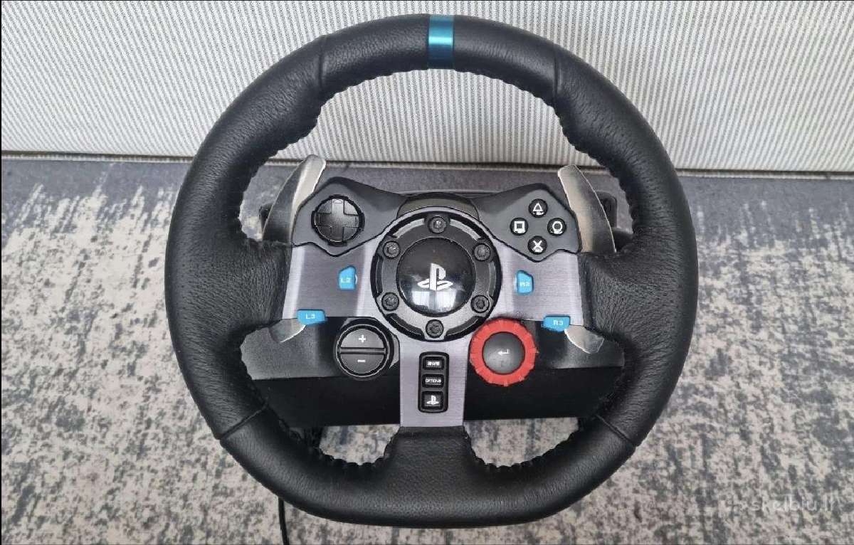 Logitech G29 Driving Force PS3 Ps4 Ps5 + laidai - nuotraukos Nr. 4