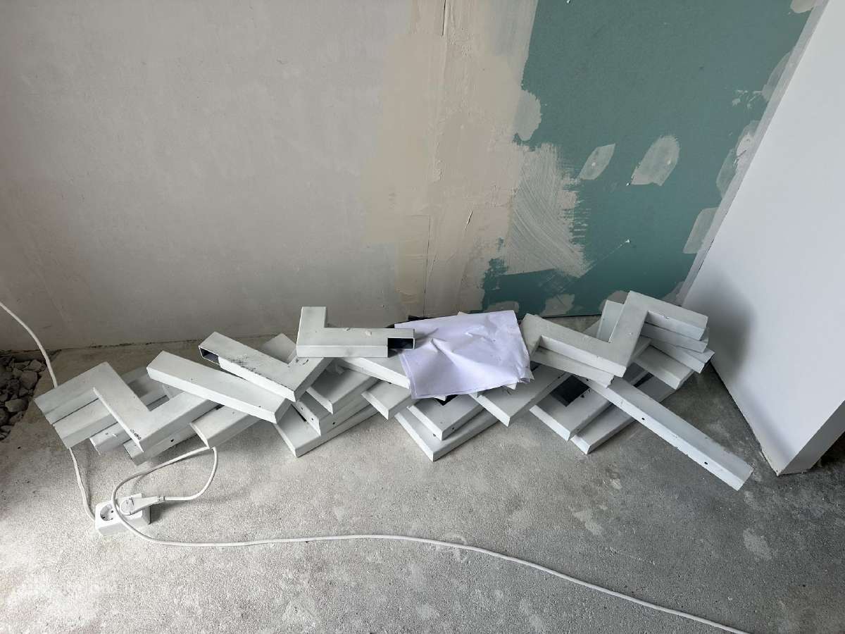 Metalinis laiptų karkasas