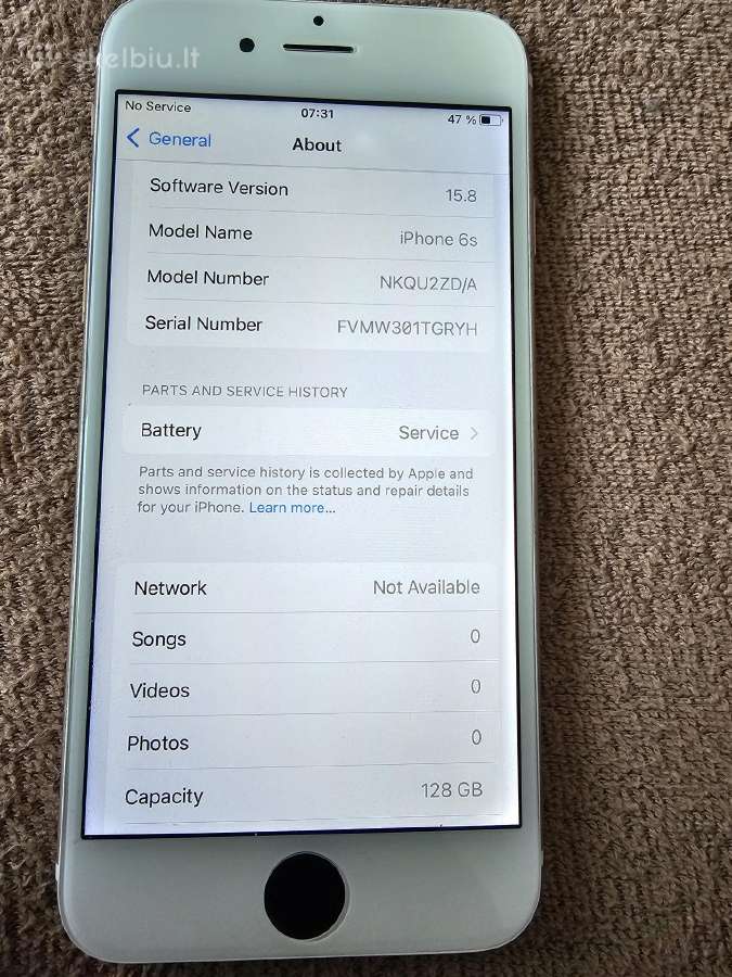 iPhone 6s 128gb 30€ - nuotraukos Nr. 4