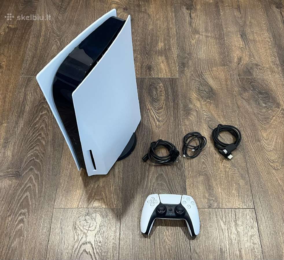 Playstation 5, Black & White, 825gb/su CD/1pultas