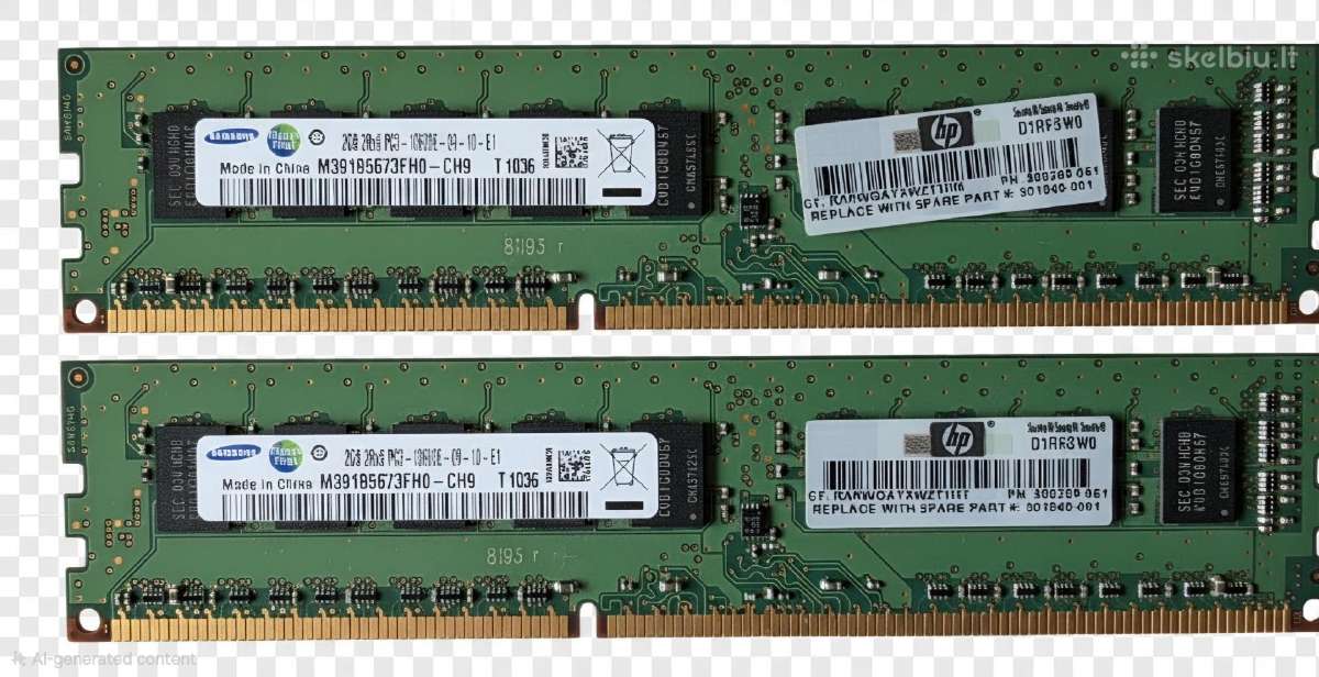 Samsung 4gb (2x2gb) Ddr3 Ecc Udimm RAM (pc3-10600e