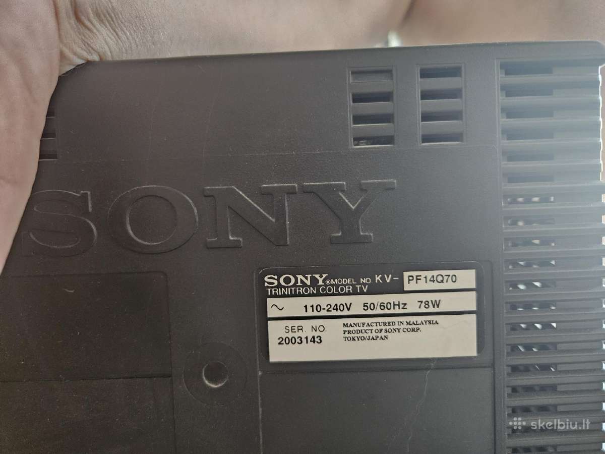Sony Trinitron spalvotas kineskopinis (Crt) TV - nuotraukos Nr. 3