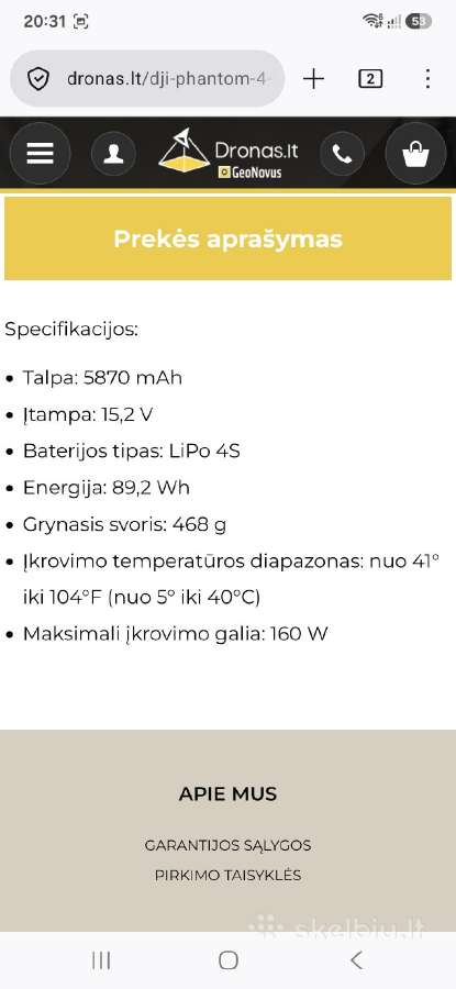 Dji Phantom 4 +3 baterijos 10 iš 10 - nuotraukos Nr. 9