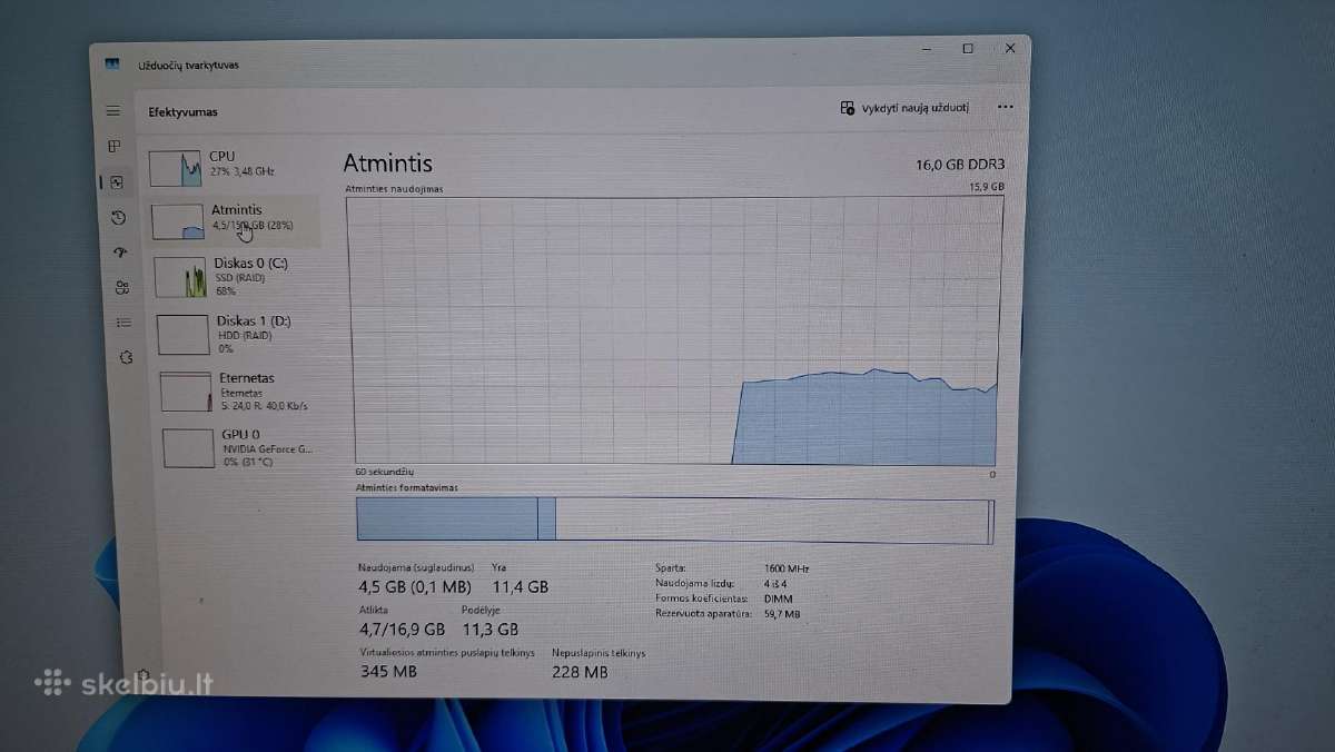 Xeon E3-1225 V3,16gb-RAM,250gb-SSD,gtx1050ti - nuotraukos Nr. 7