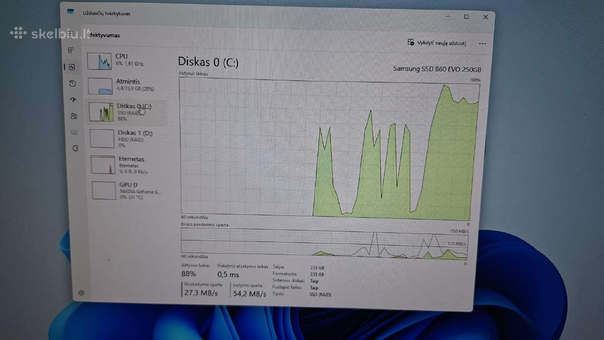 Xeon E3-1225 V3,16gb-RAM,250gb-SSD,gtx1050ti - nuotraukos Nr. 8