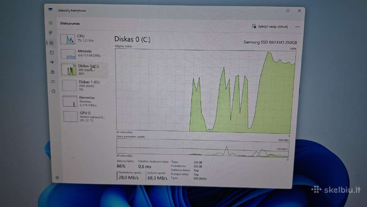 Xeon E3-1225 V3,16gb-RAM,250gb-SSD,gtx1050ti - nuotraukos Nr. 9