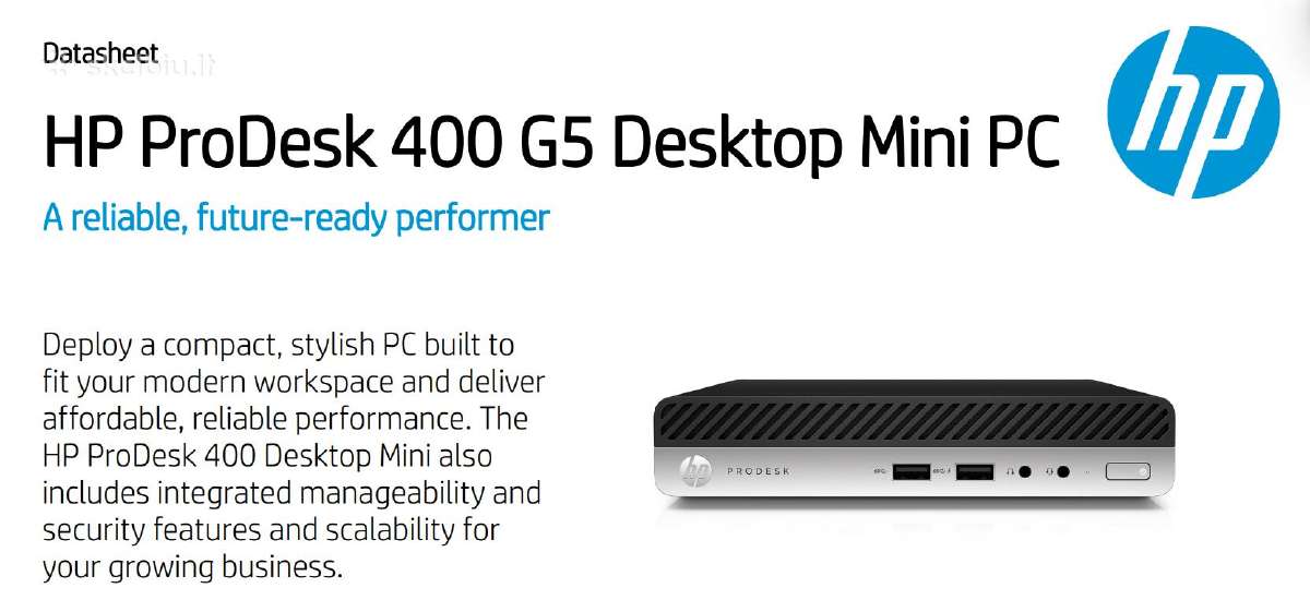Galingas mini Pc Hp Prodesk 400 G5 Desktop Mini Pc