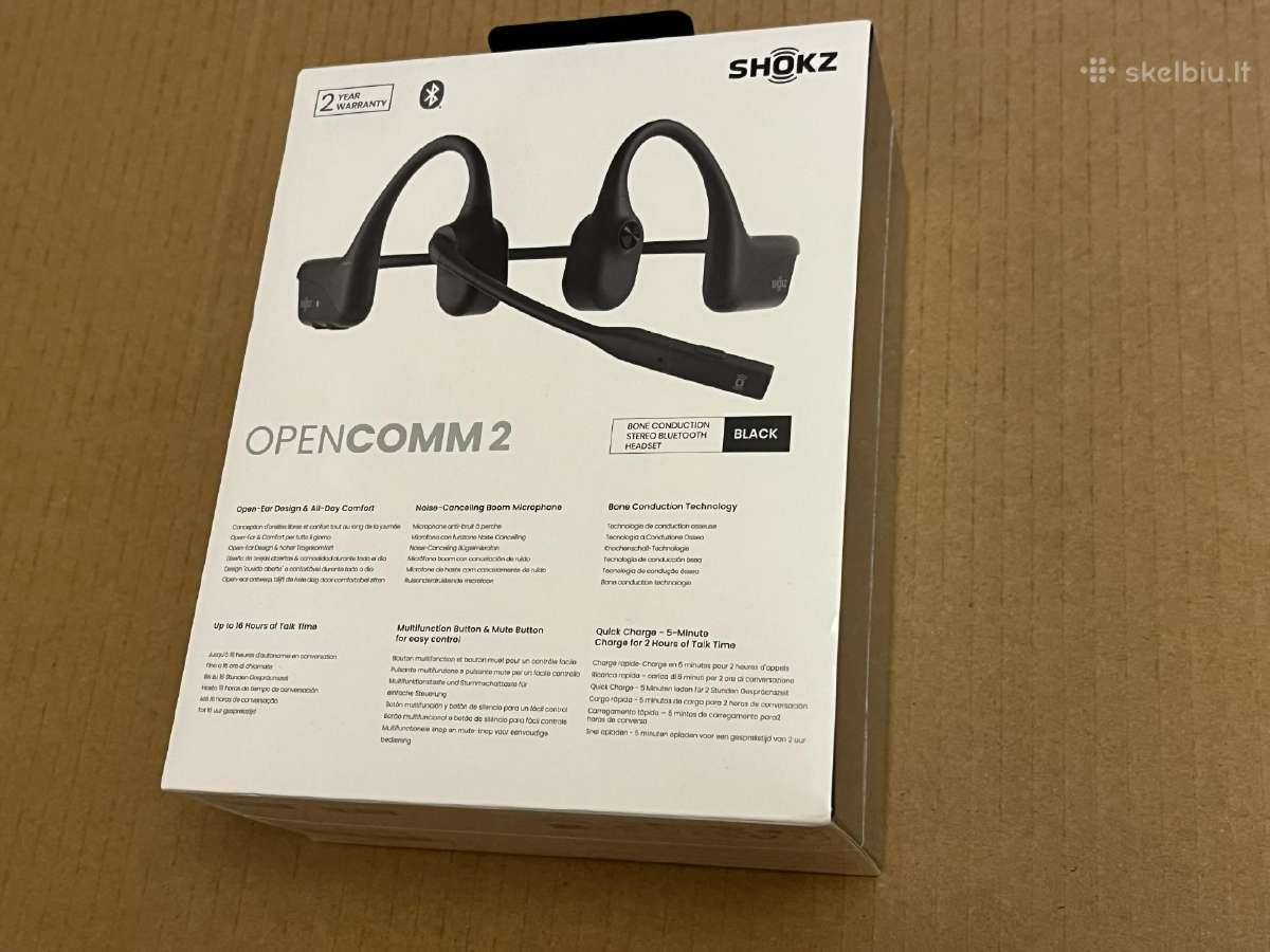 Shokz Opencomm2 neišpakuoti - nuotraukos Nr. 2