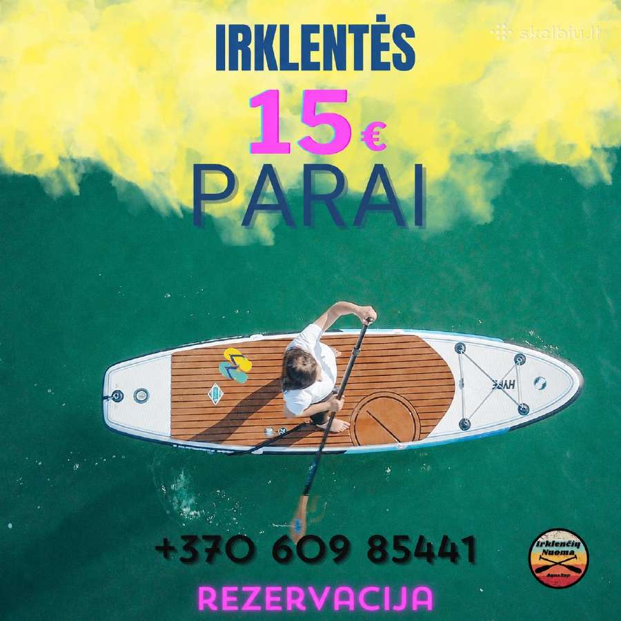 Sup/irklenčių Nuoma Vilnius + Vilniaus R.