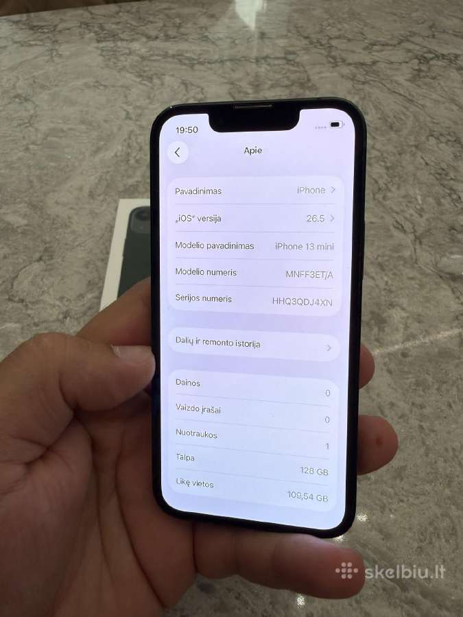 iPhone 13 mini, 128gb 100% - nuotraukos Nr. 4