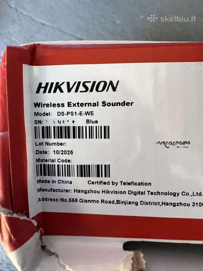 Hikvision Ax pro lauko sirena Ps1-e - nuotraukos Nr. 3