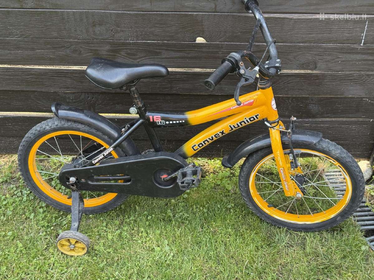 Vaikiškas dviratis su pagalbiniais ratukais