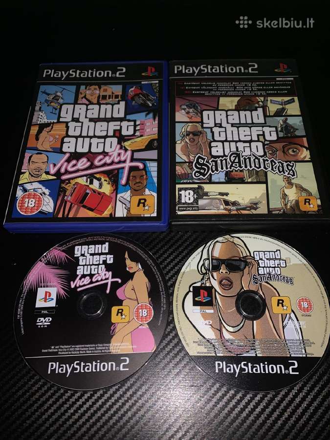 Grand Theft Auto San Andreas/vice City diskai