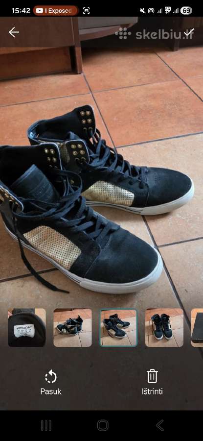 Supra Skytop (black/gold) Eu 45
