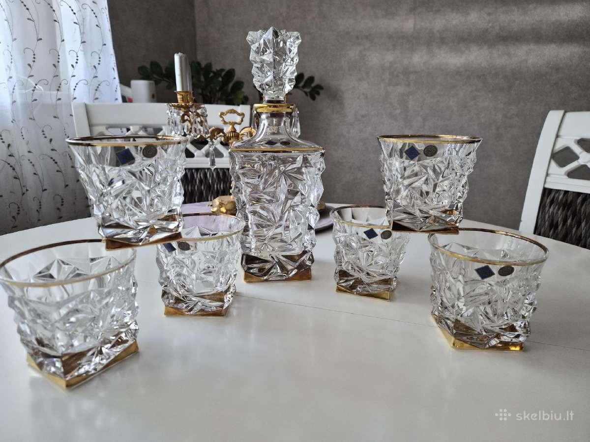Bohemia Jihlava prabangus rinkinys viskiui