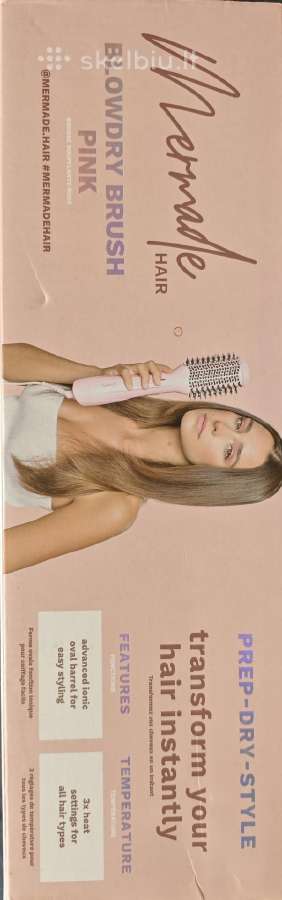 Mermade Hair Blow Dry Brush džiovimo ir formavimo