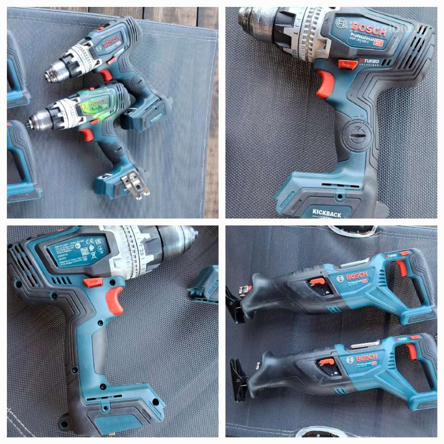 Bosch tiesiniai nauji ir suktukai galingi