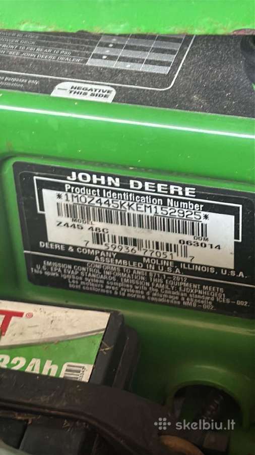 John Deere Z445 - nuotraukos Nr. 7