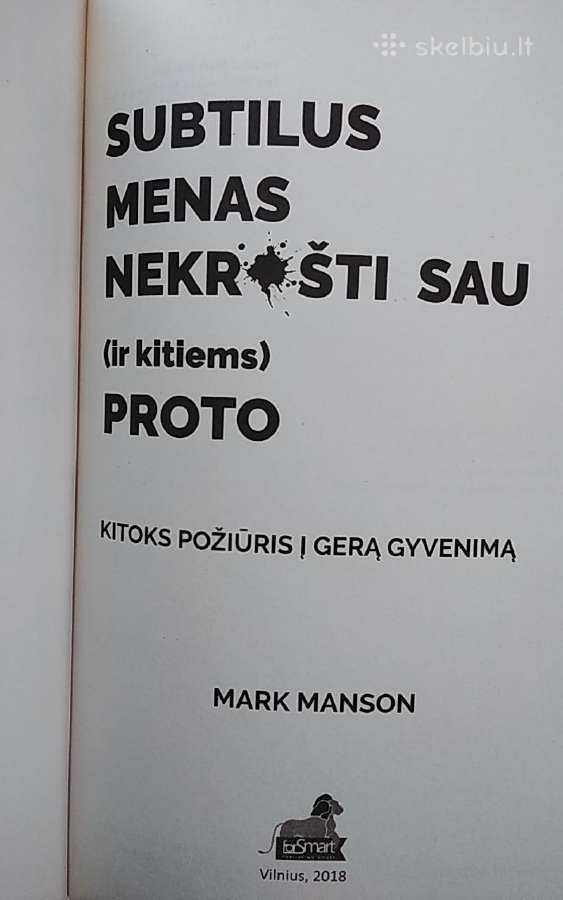 Subtilus menas nekrušti sau (ir kitiems) proto - nuotraukos Nr. 2