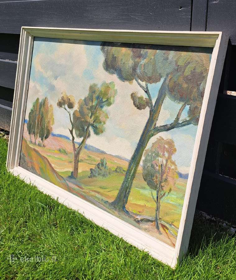 Stasys Šilkaitis „Lietuva“ 1987m. kartonas 54,5x74 - nuotraukos Nr. 3