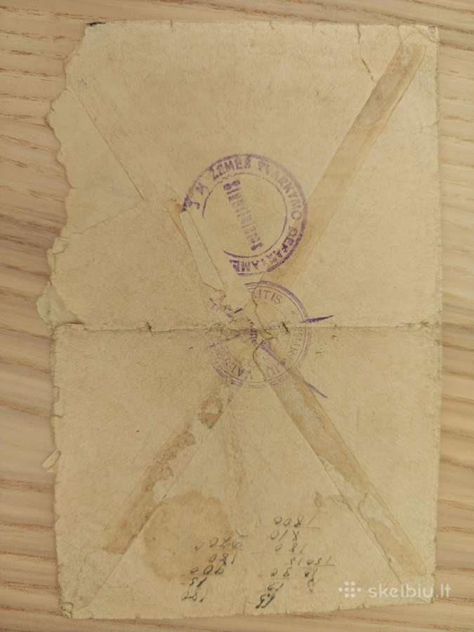 Laiškas žemės tvarkymo departamentui 1940 Kurkliai - nuotraukos Nr. 2