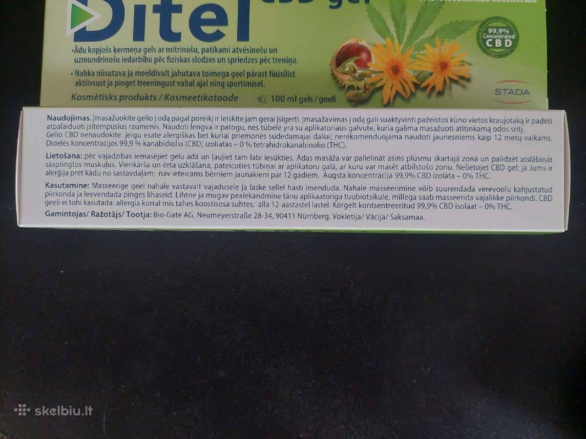 Ditel cbd gelis 100ml - nuotraukos Nr. 2