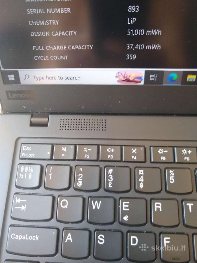 X1 Carbon i5-8265u/16/256 - nuotraukos Nr. 3
