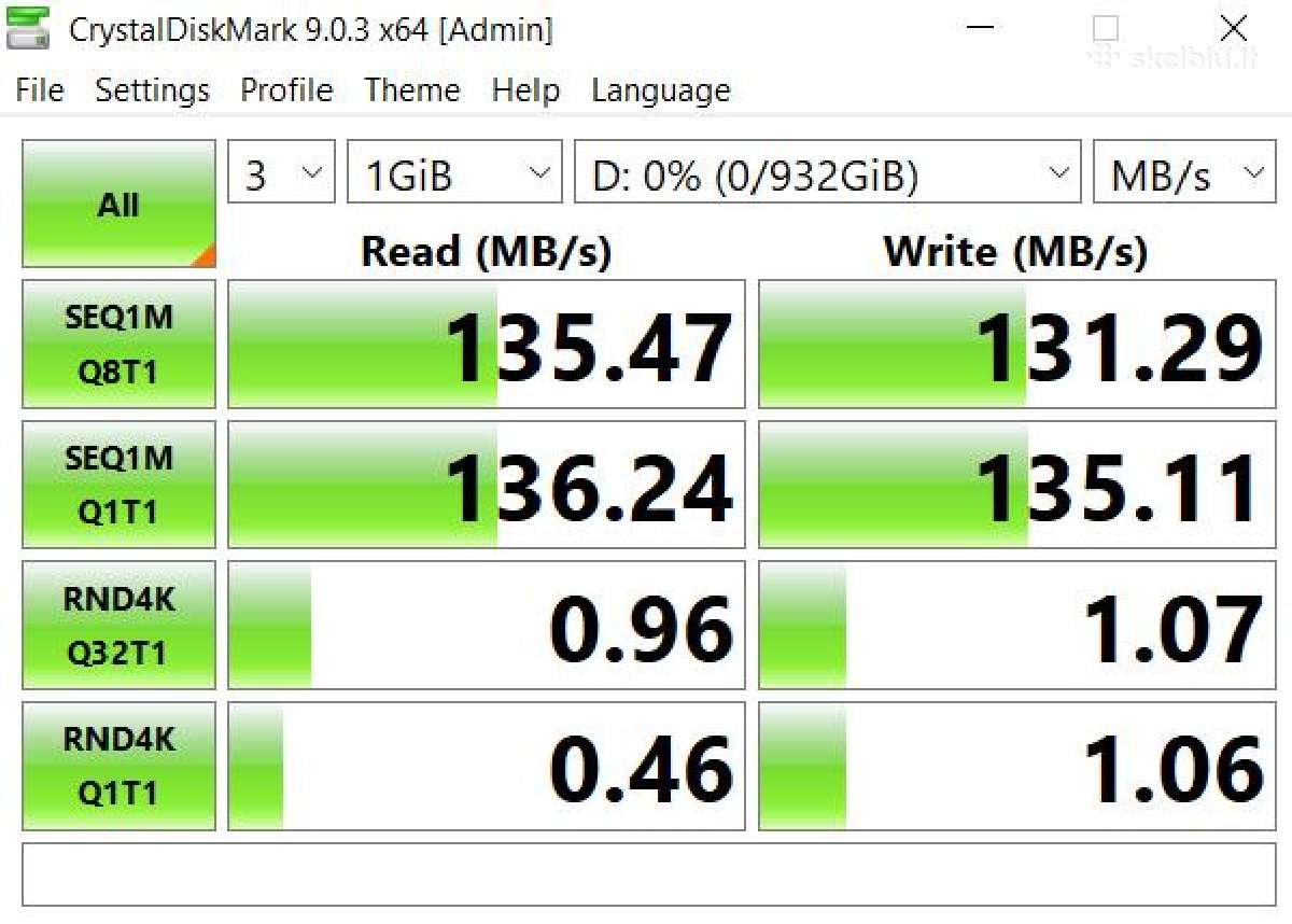 Isorinis Storite kietasis diskas 1tb