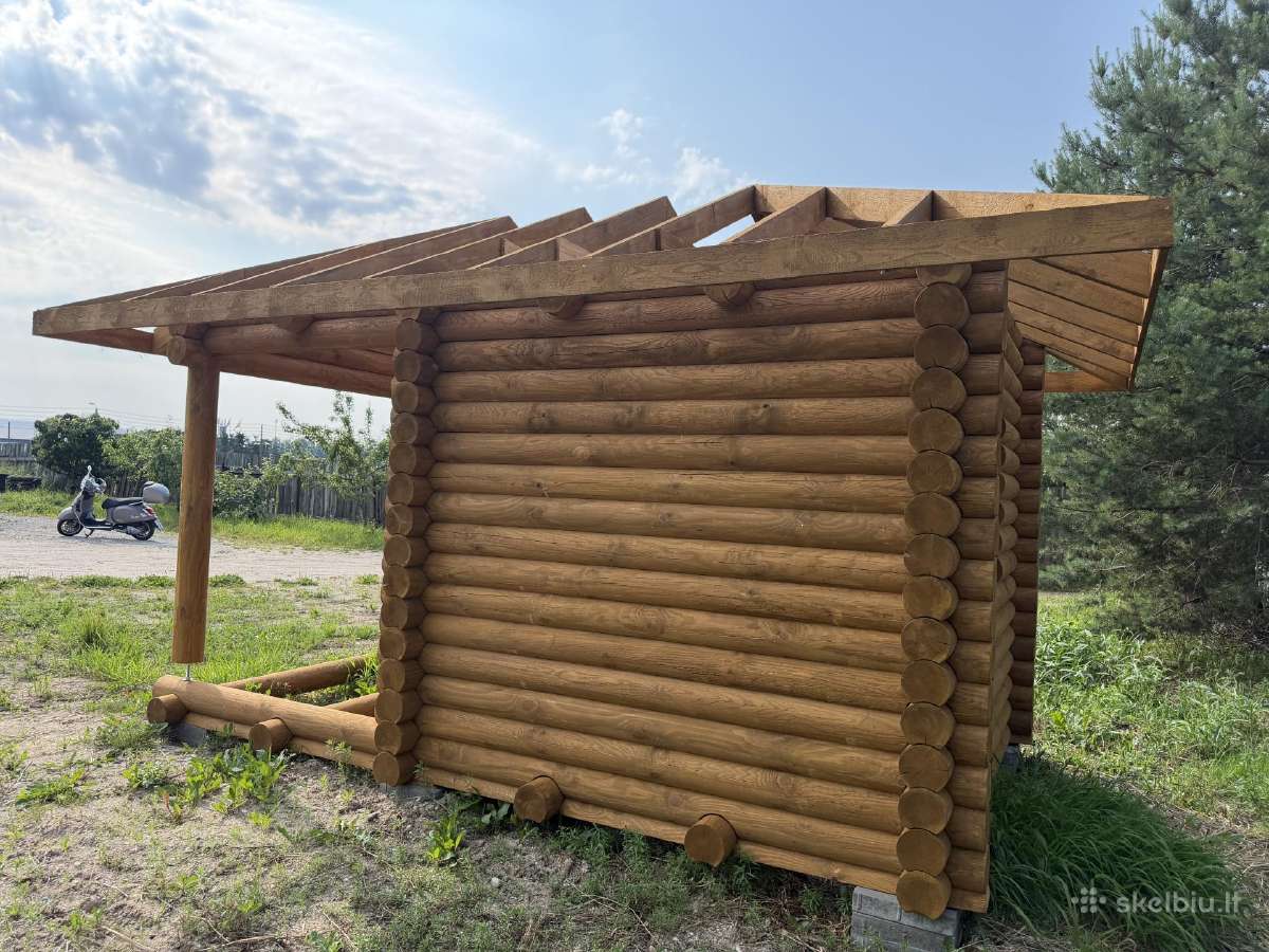 Parduodama nauja rąstinė pirtis su terasa - nuotraukos Nr. 7