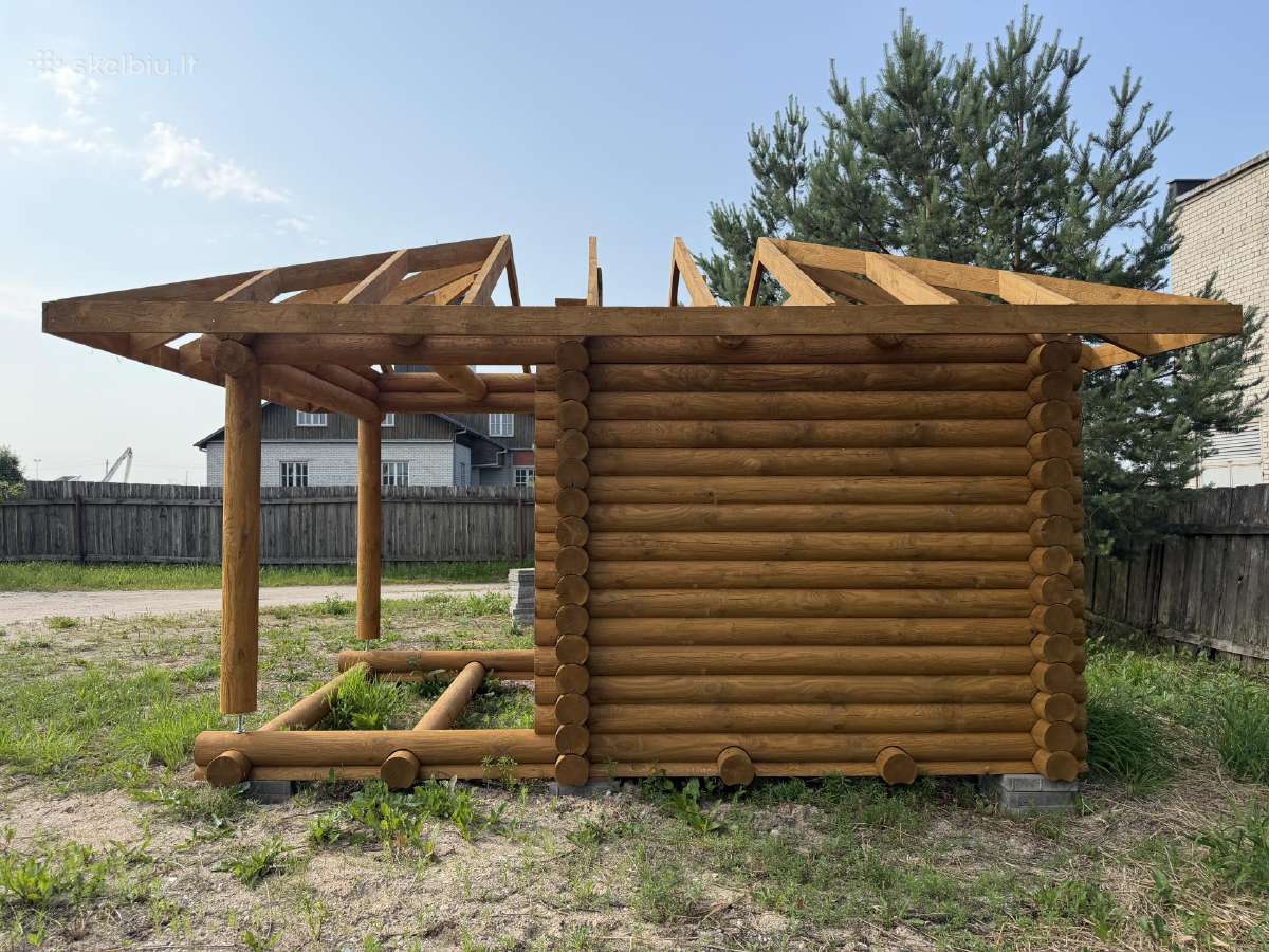 Parduodama nauja rąstinė pirtis su terasa - nuotraukos Nr. 8