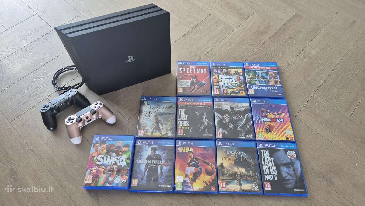 Ps4 pro + žaidimai