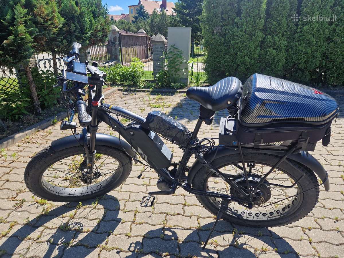 Naudotas elektrinis dviratis fat bike - nuotraukos Nr. 6