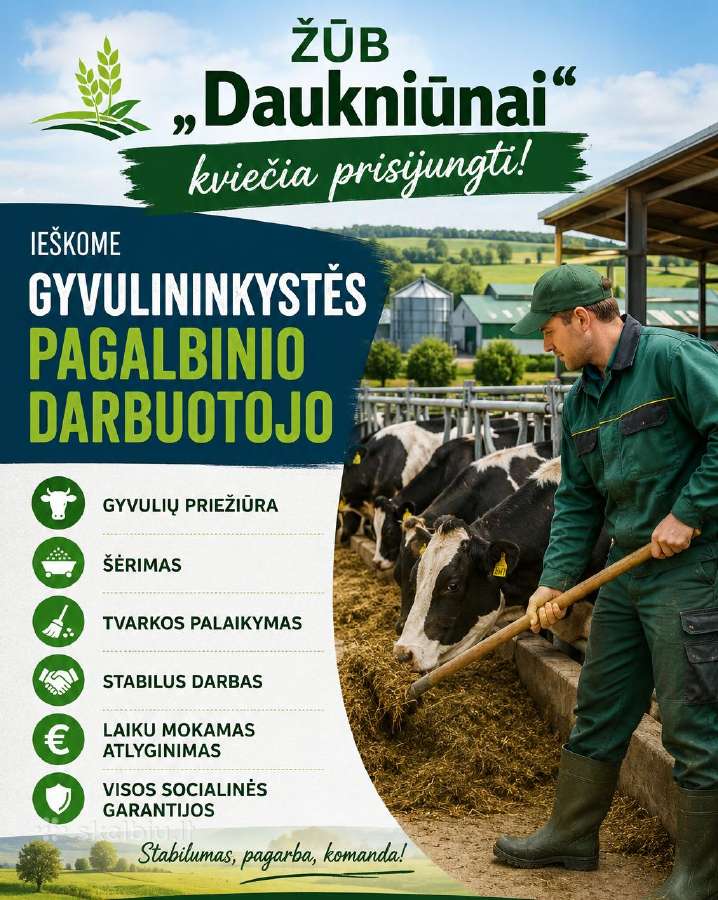 Gyvulininkystės darbininkas (-ė)