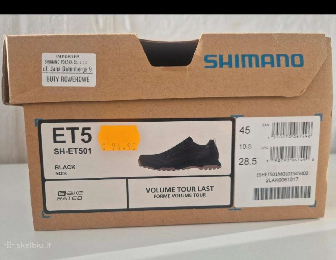 Dviratininko batai shimano sh-et501 - nuotraukos Nr. 5