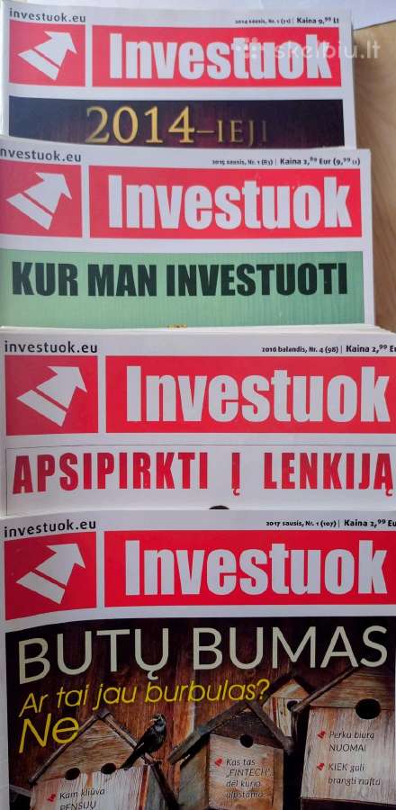 Parduodu Investuok žurnalus