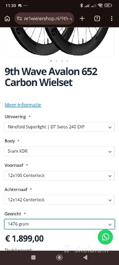 Scott Foil 10 Sram Force AXS 2x12 S - nuotraukos Nr. 20