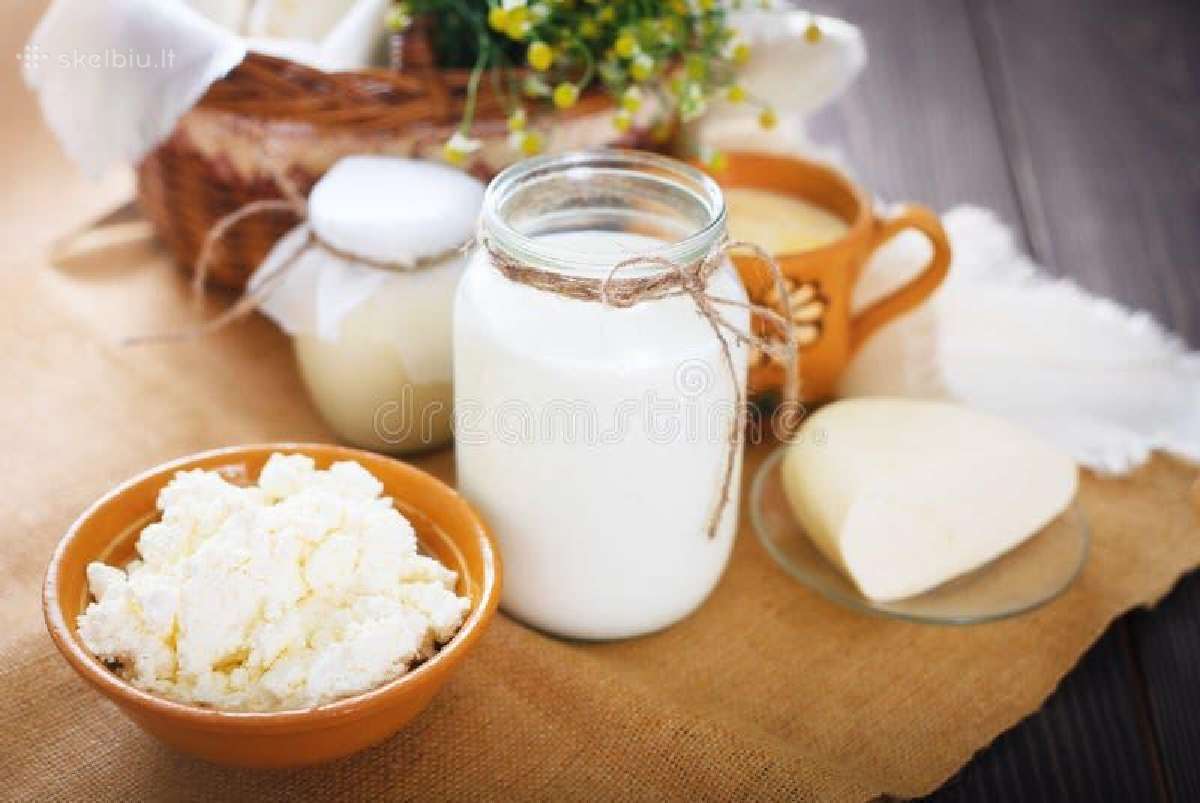 Ožkos pienas, varškė, suris, naminiai kiaušinai