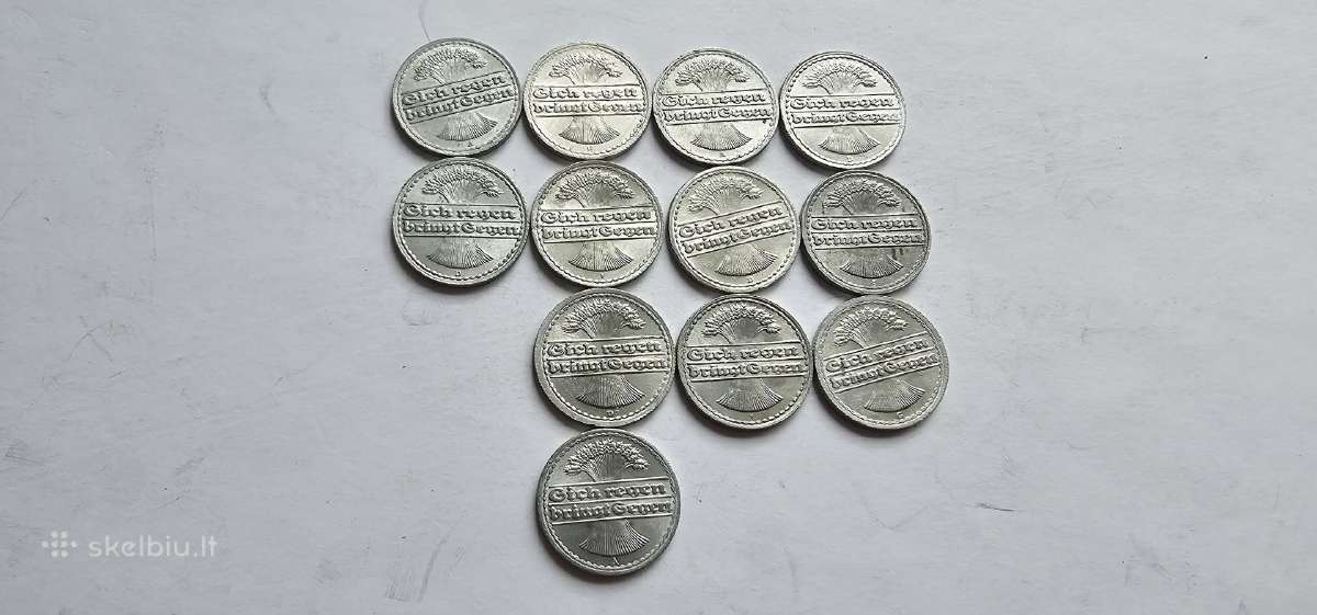 1919-1922 50 feningu kolekcija - nuotraukos Nr. 3