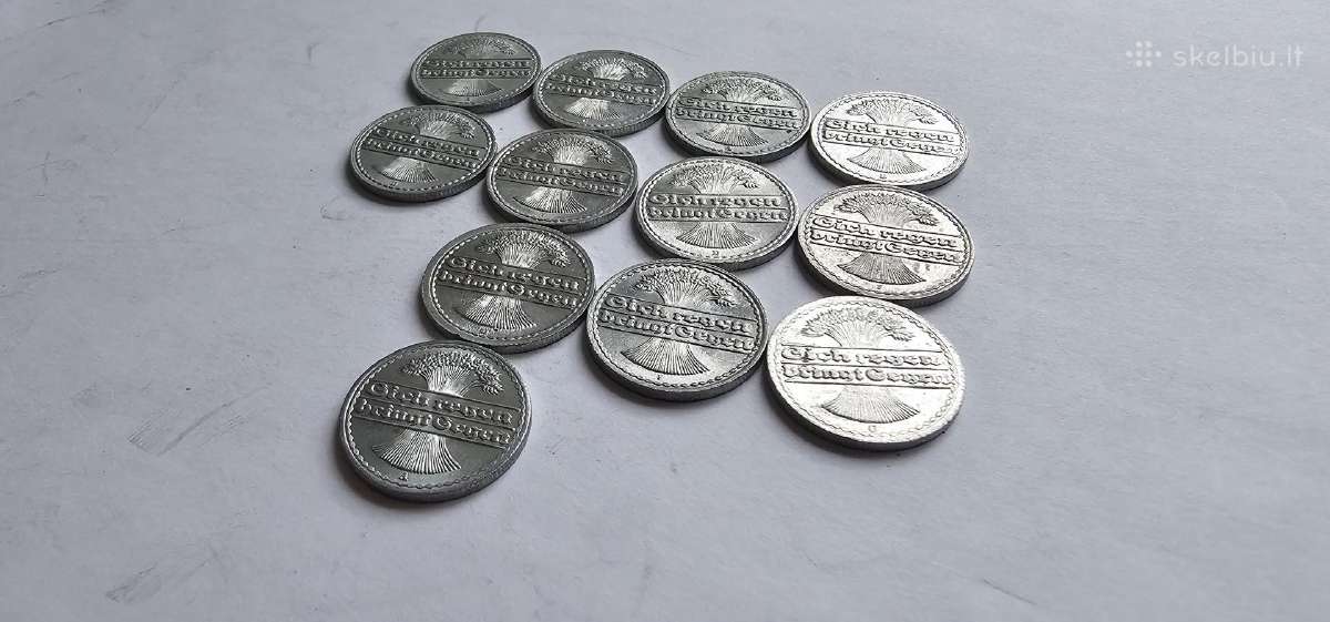 1919-1922 50 feningu kolekcija - nuotraukos Nr. 4