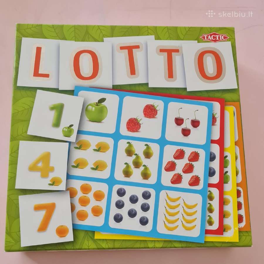 Vaikiškas stalo žaidimas "Lotto"
