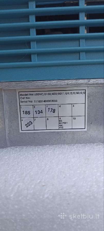 Naują dažnio keitiklį Eurotherm SSD 650vc 15kw - nuotraukos Nr. 6
