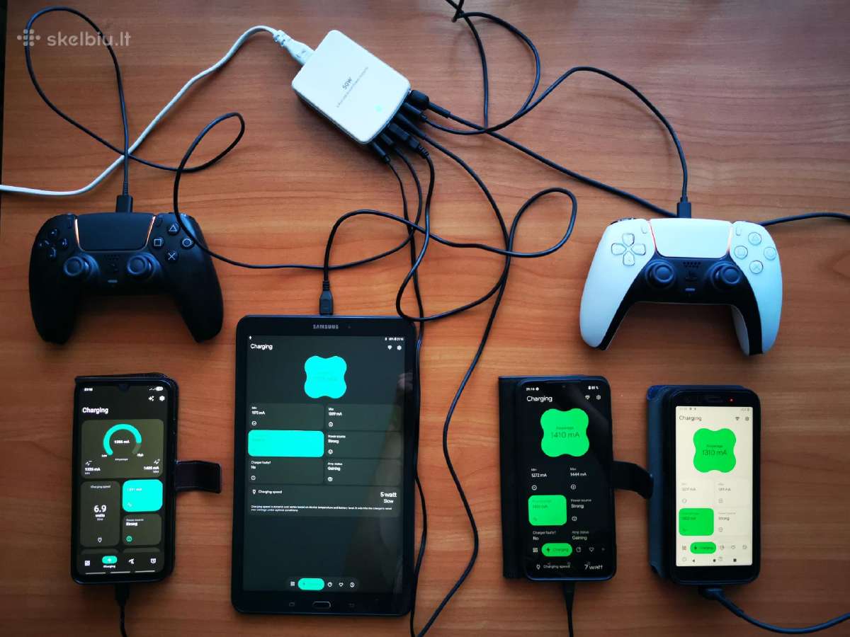 6 Usb lizdų pakrovėjas 5v 2a