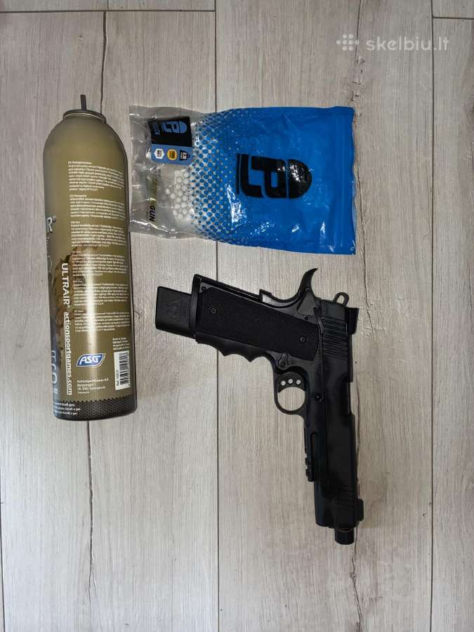 Airsoft 1911 pistoletas Nightstorm - nuotraukos Nr. 4