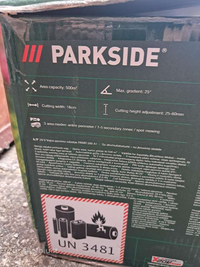 Robotas vejai Žoliapjovė Parkside - nuotraukos Nr. 3