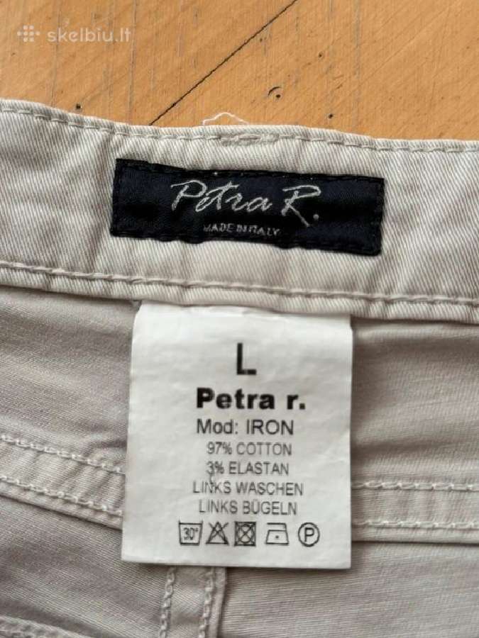 Itališkos Petra R. šviesios kelnės - nuotraukos Nr. 2