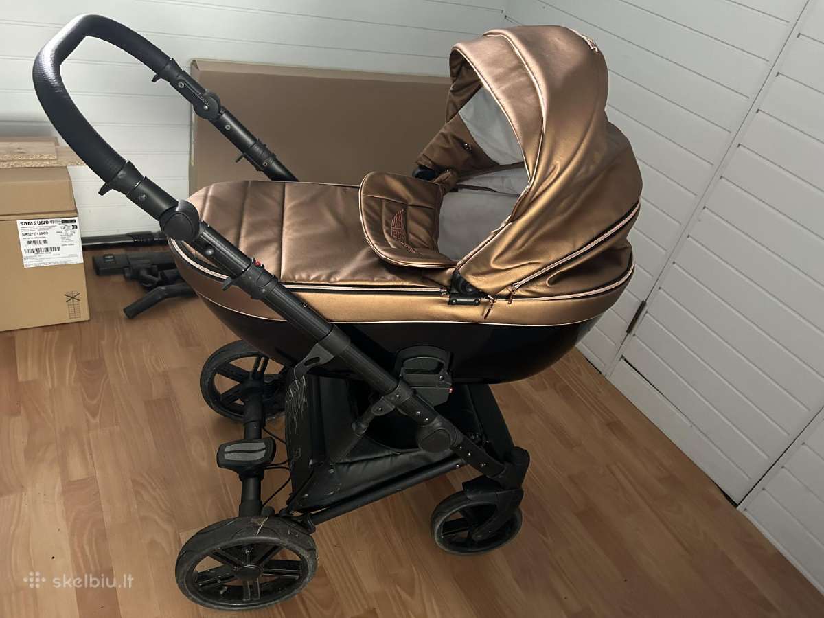 Prabangus Texas 2 in 1 vaikiškas vežimelis eko oda