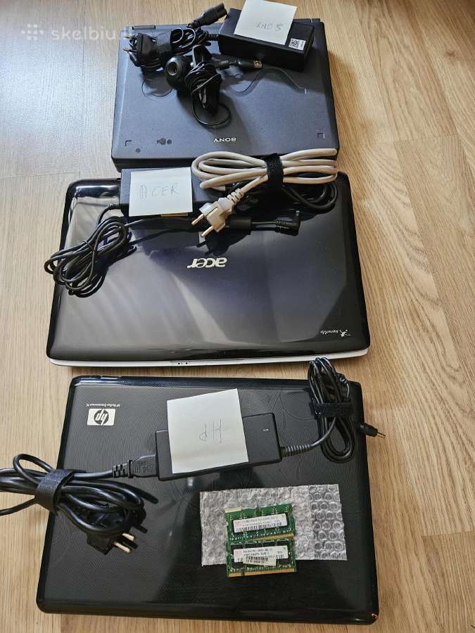Nešiojami kompiuteriai sony, acer, hp - nuotraukos Nr. 5
